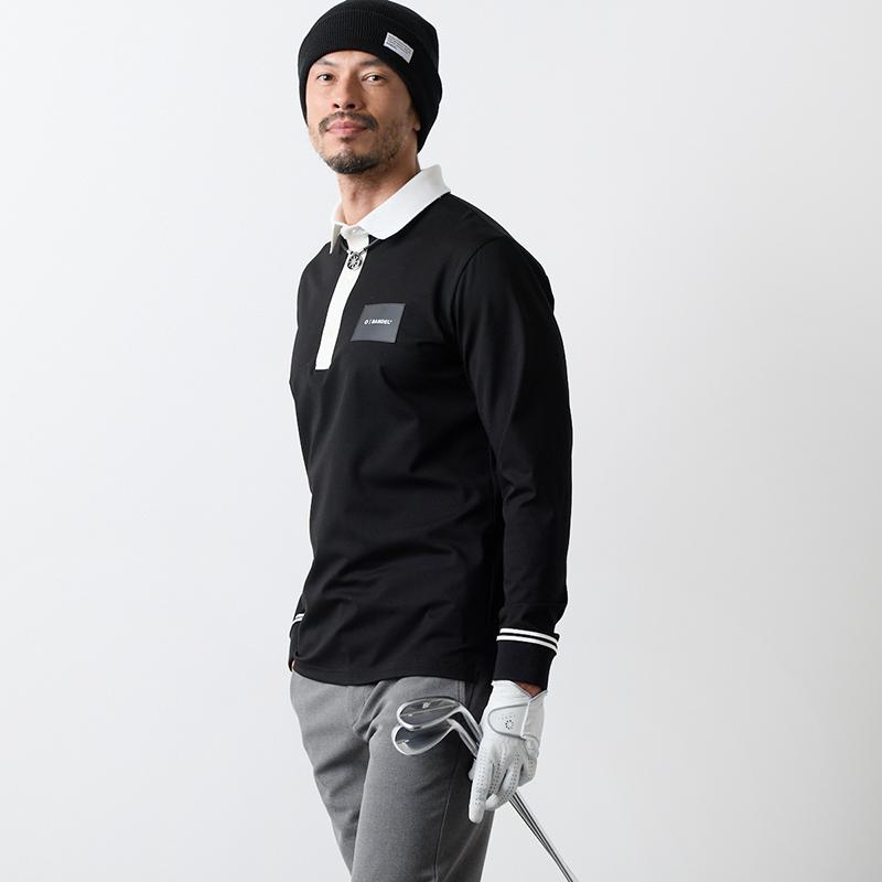 BANDEL ゴルフポロシャツ BANDEL バンデル BICOLOR RIB S/S POLO SHIRTS ポロシャツ