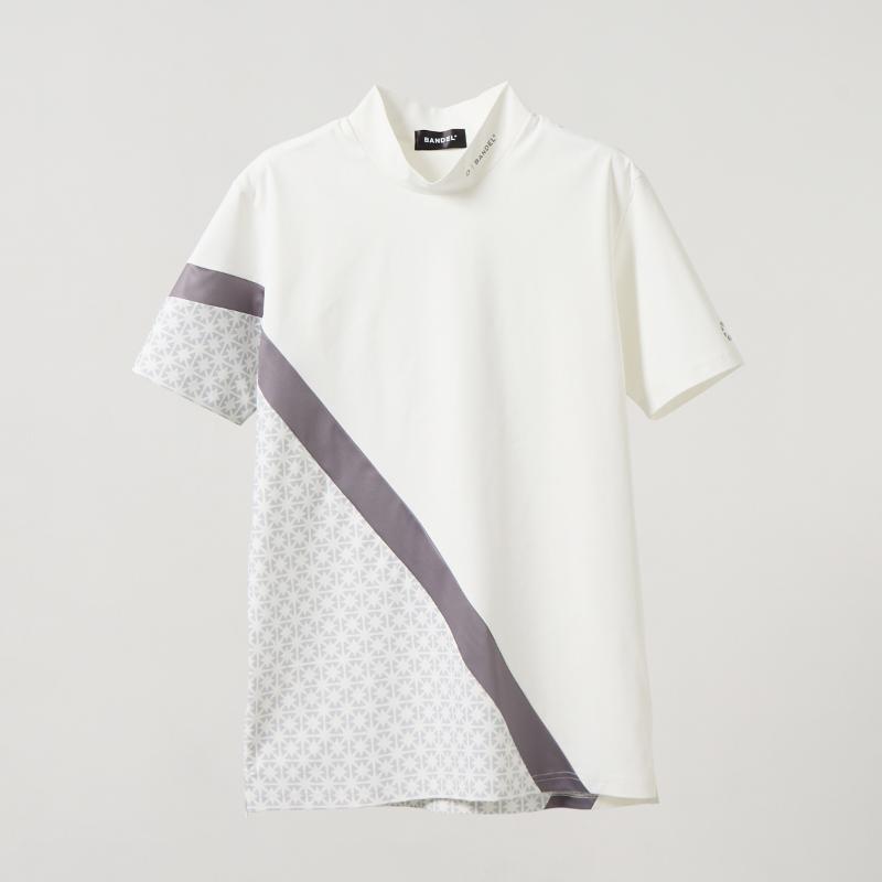 BANDEL（バンデル） ALLOVER SWITCH S/S MOCK NECK SHIRTS モック