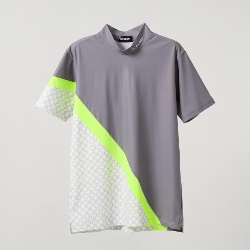 BANDEL（バンデル） ALLOVER SWITCH S/S MOCK NECK SHIRTS モック