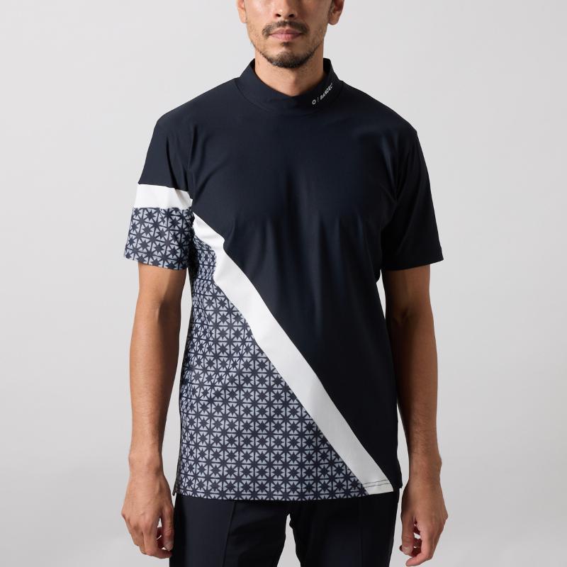 BANDEL（バンデル） ALLOVER SWITCH S/S MOCK NECK SHIRTS モック