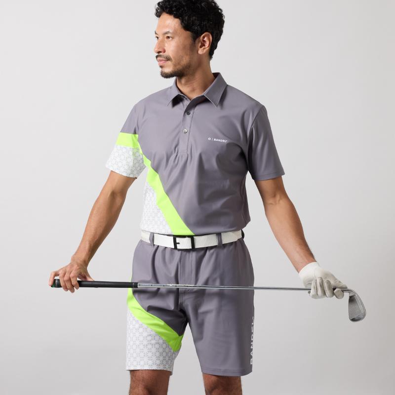 BANDEL オールオーバースイッチ S/S ポロシャツ M BANDEL（バンデル） ALLOVER SWITCH S/S POLO SHIRTS ポロシャツ