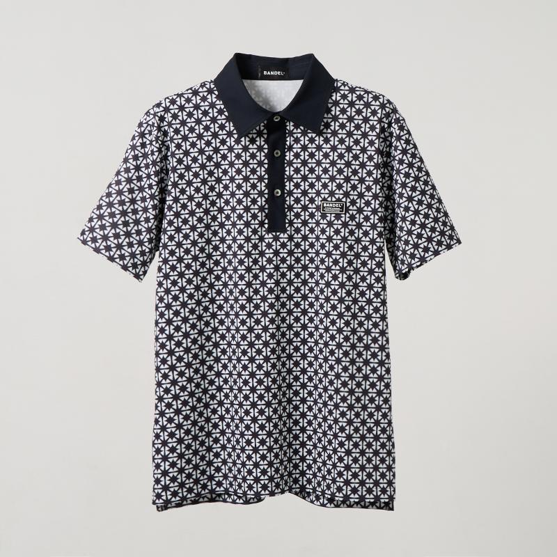 メンズウェア BANDEL BICOLOR CREST ALLOVER SHIRTS BANDEL（バンデル） BICOLOR CREST ALLOVER S/S POLO SHIRTS