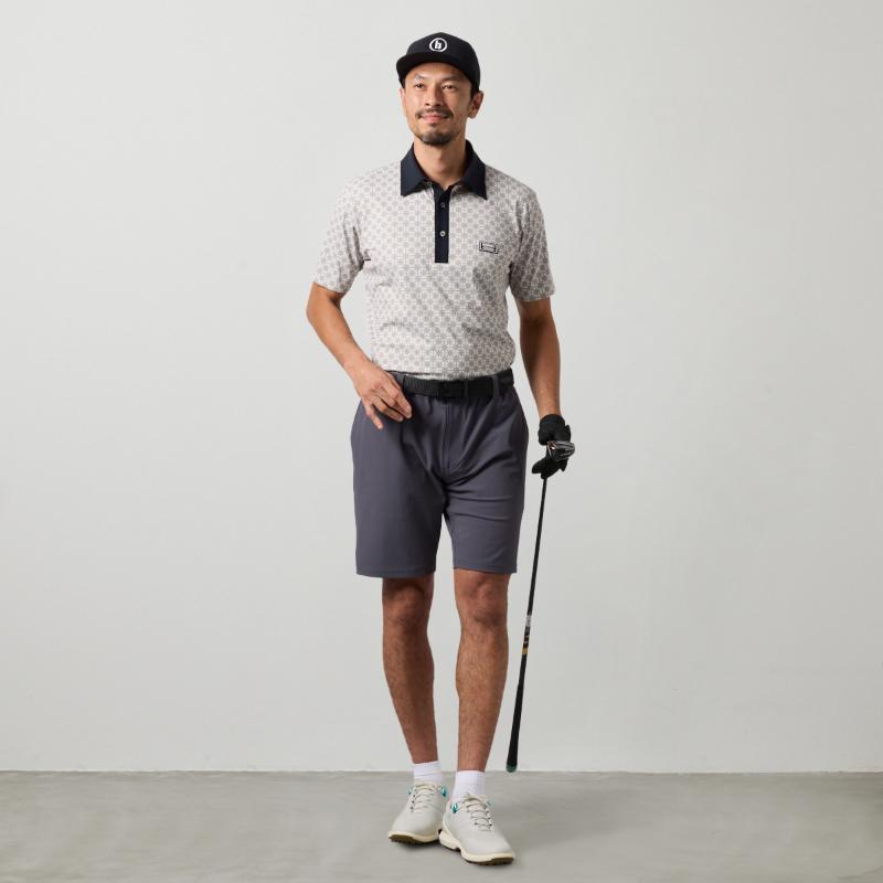 BANDEL（バンデル） BICOLOR CREST ALLOVER S/S POLO SHIRTS