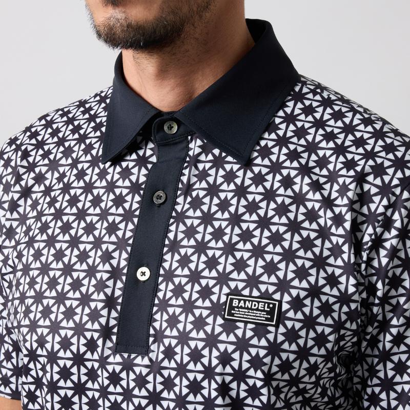 メンズウェア BANDEL BICOLOR CREST ALLOVER SHIRTS BANDEL（バンデル） BICOLOR CREST ALLOVER S/S POLO SHIRTS