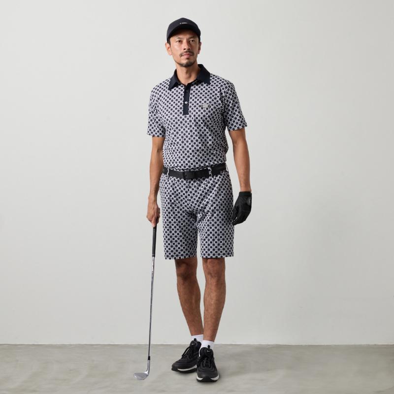 メンズウェア BANDEL BICOLOR CREST ALLOVER SHIRTS BANDEL（バンデル） BICOLOR CREST ALLOVER S/S POLO SHIRTS