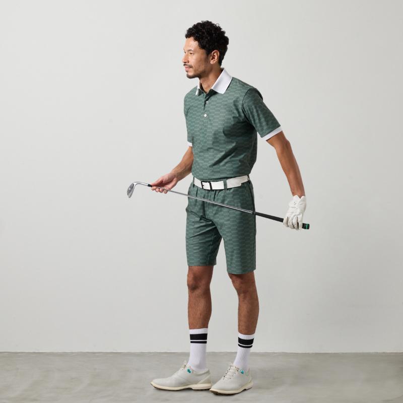 バンデル CHECKER S/S POLO SHIRTS ポロシャツ ゴルフ メンズ スポーツ ゴルフウェア 半袖 25SS_20