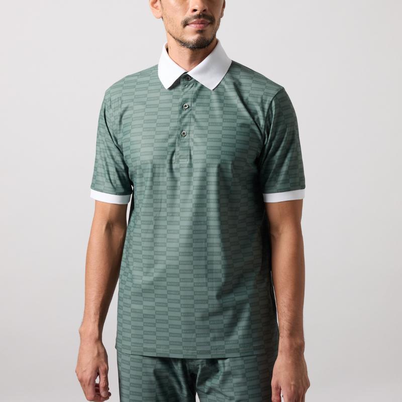 バンデル CHECKER S/S POLO SHIRTS ポロシャツ ゴルフ メンズ スポーツ ゴルフウェア 半袖 25SS_18