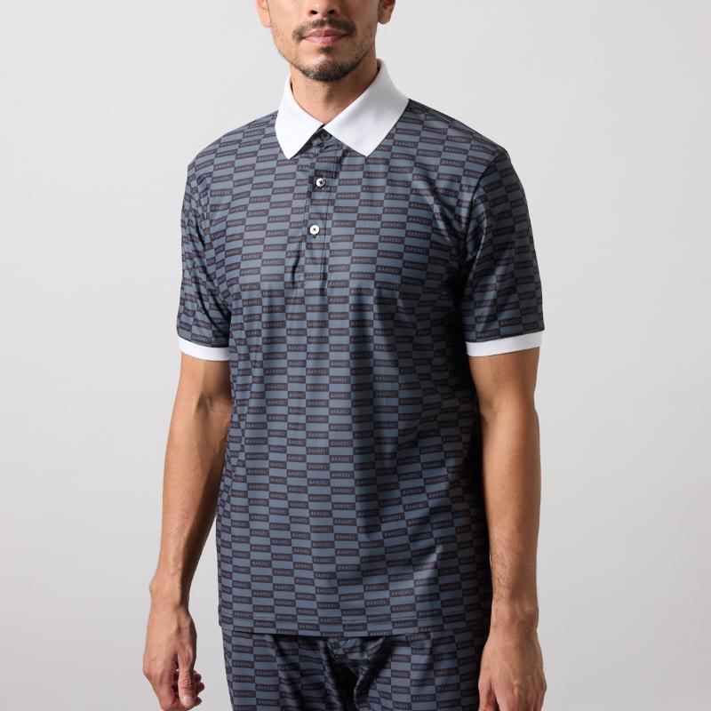 BANDEL GOLF チェック柄ポロシャツ L BANDEL（バンデル） CHECKER S/S POLO SHIRTS ポロシャツ ゴルフ