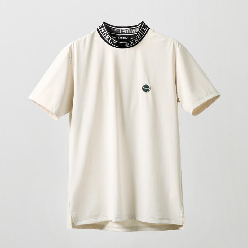 BANDEL（バンデル） ジャガードモックネックシャツ ゴルフ ジャガード