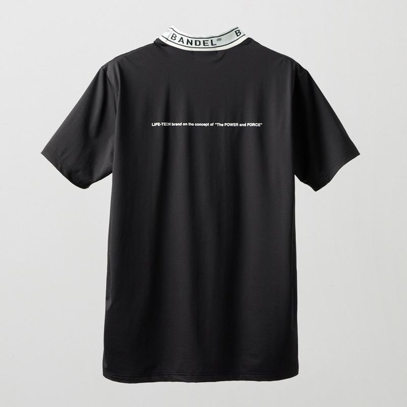 BANDEL（バンデル） ジャガードモックネックシャツ ゴルフ ジャガード