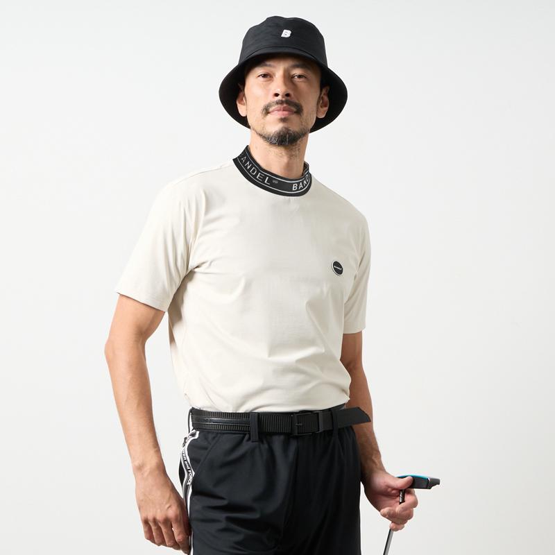 BANDEL（バンデル） ジャガードモックネックシャツ ゴルフ ジャガード