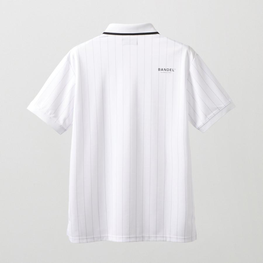 BANDEL バンデル　グレージュ&ホワイト　ポロシャツ BANDEL（バンデル） BANDEL GOLF ゴルフ BICOLOR PATERN S/S LOOSE