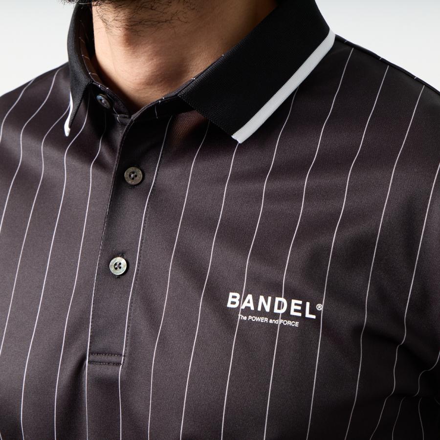 BANDEL（バンデル） ピンストライプポロシャツ ゴルフ ストライプ