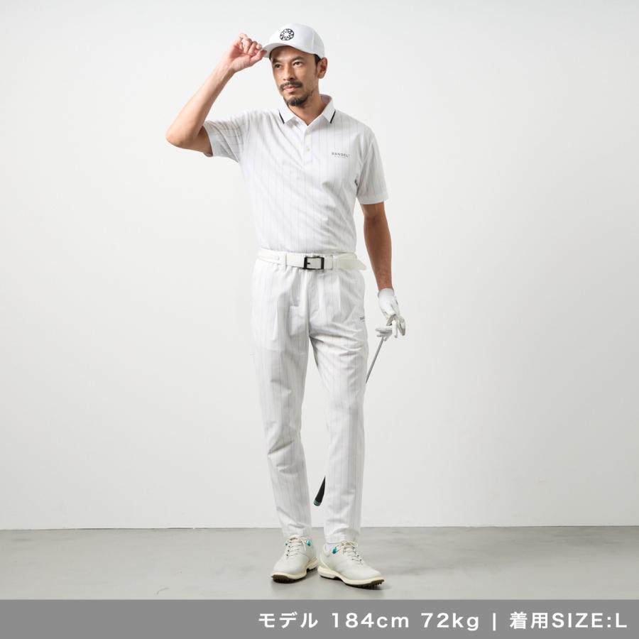 BANDEL（バンデル） ストライプタックテーパードパンツ ゴルフ