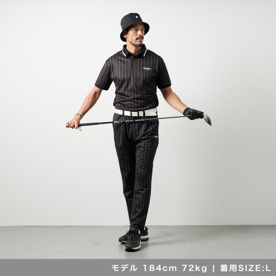 BANDEL（バンデル） ストライプタックテーパードパンツ ゴルフ