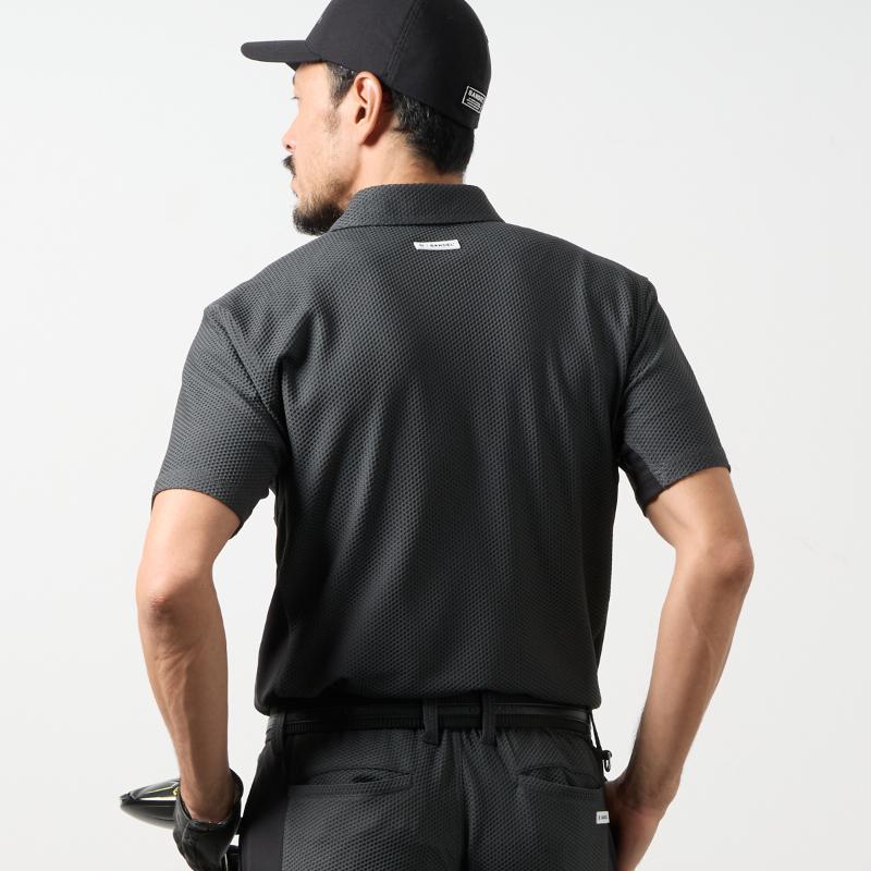 バンデル BANDEL GOLF COLLECTION ポロシャツ L BANDEL（バンデル） ドライワッフルスウィッチポロシャツ ゴルフ