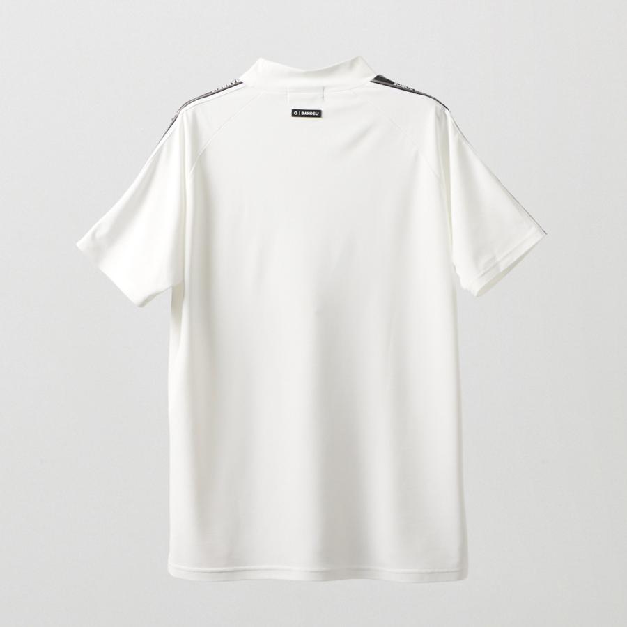 【希少サイズ】BANDEL モックネックシャツ XXL ホワイト BANDEL（バンデル） コンセプトノーツテーピングモックネック ゴルフ