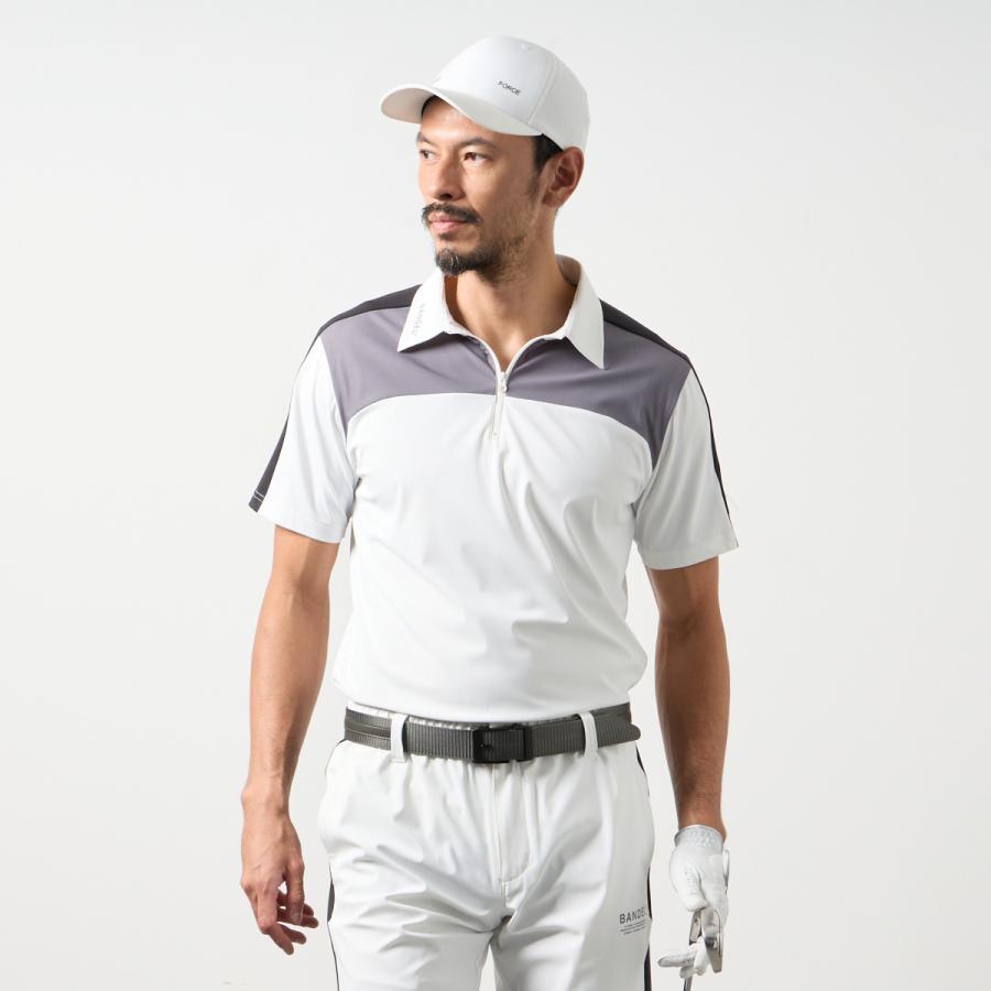 BANDEL ポロシャツ半袖 BANDEL（バンデル） スウィッチジップポロシャツ ゴルフ ジップ