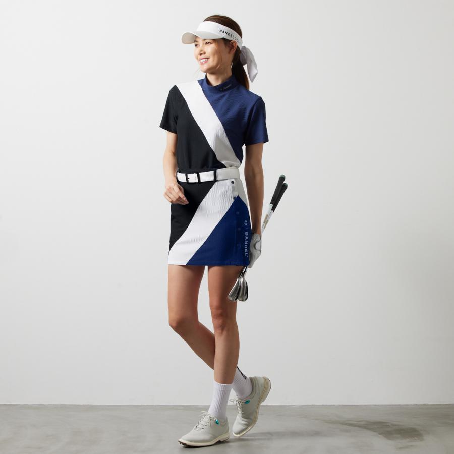 【5月上旬発売予約】バンデル  WOMENS STRIPES SWITCH S/S MOCK NECK SHIRTS BANDEL ゴルフ シャツ レディース  女性 ゴルフウェア｜bandel-official｜20