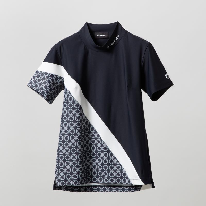 BANDEL（バンデル） WOMENS ALLOVER SWITCH S/S MOCK NECK SHIRTS