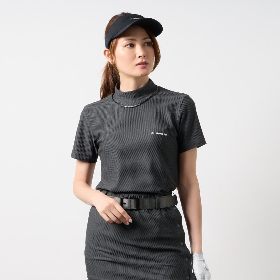 ◆新品現品限り◆バンデルゴルフレディースモックネックシャツ BANDEL（バンデル） ウィメンズ ドライワッフルストレッチモックネック