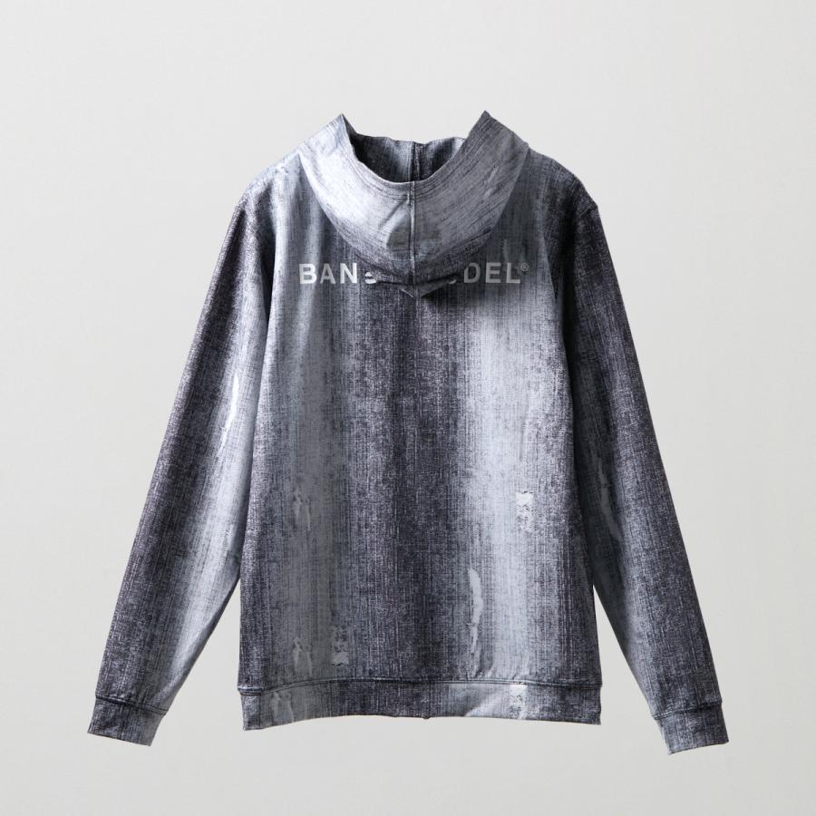 BANDEL×mutaクラッシュデニムラッシュパーカー バンデル ムータ 長袖 メンズ コラボの画像