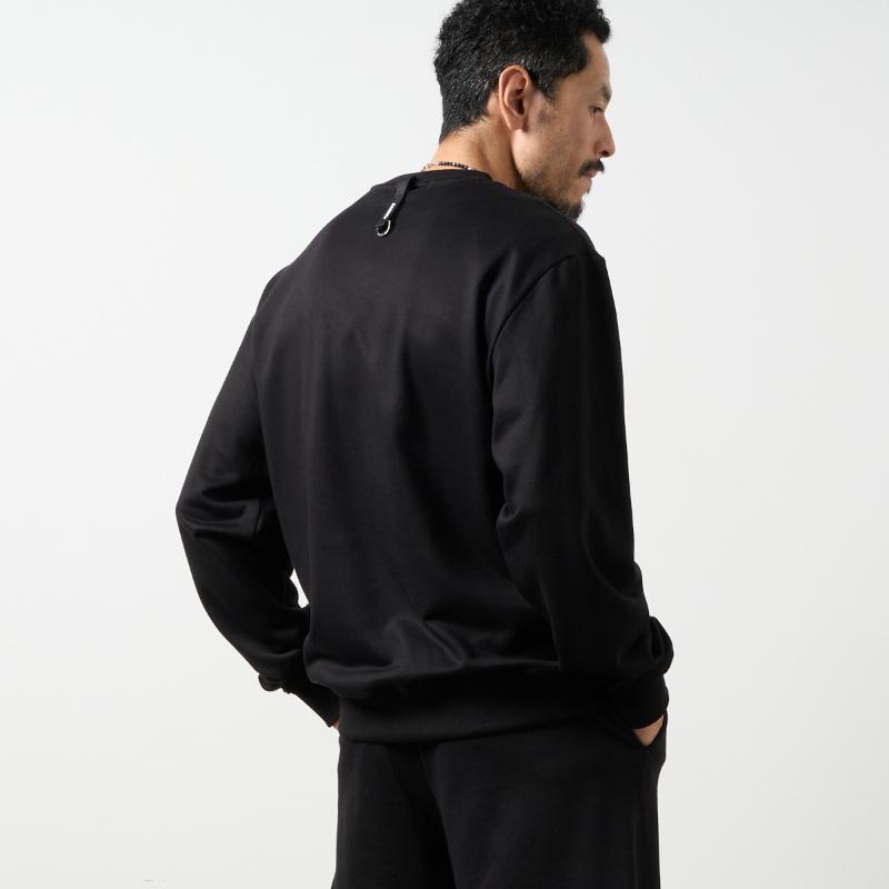 【早い者勝ち‼️】新品 バンデルゴルフ メンズ セットアップ XL ブラック系 BANDEL（バンデル） リラックスクルーネック パーカー 長袖 ゴルフ