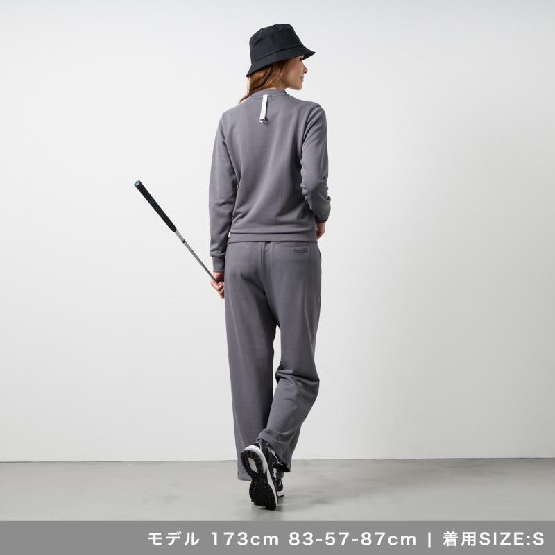 BANDEL ゴルフシャツ　グレー BANDEL（バンデル） ウィメンズ リラックスクルーネック ゴルフ シャツ