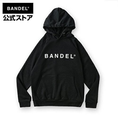 Hoodie Front Logo Black  BANDEL バンデル フード パーカー バックプリント メンズ レディース フード付きパーカー フード付き｜bandel-official