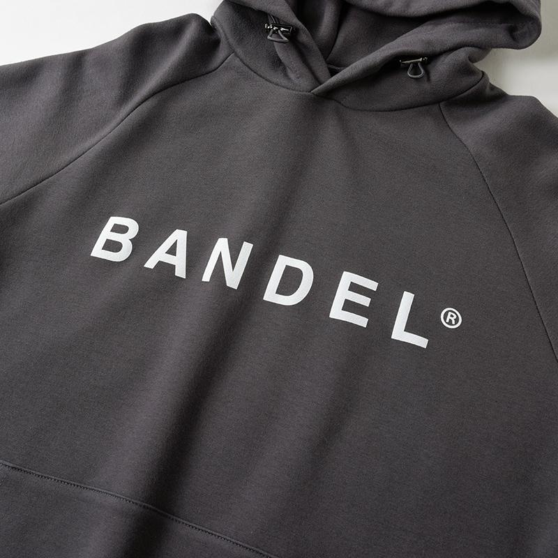 Front Logo Charcoal Grey  BANDEL バンデル フード パーカー バックプリント メンズ レディース フード付きパーカー 【カウボーイズ】