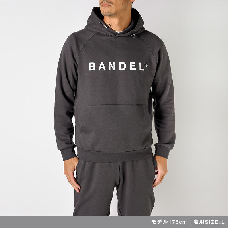 Front Logo Charcoal Grey  BANDEL バンデル フード パーカー バックプリント メンズ レディース フード付きパーカー 【カウボーイズ】