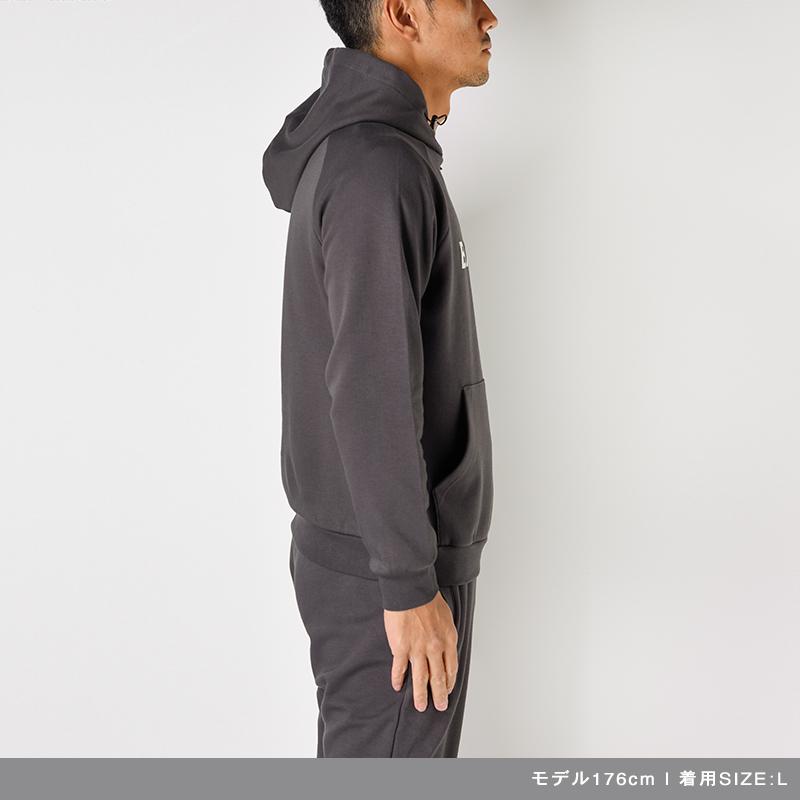 Front Logo Charcoal Grey  BANDEL バンデル フード パーカー バックプリント メンズ レディース フード付きパーカー 【カウボーイズ】