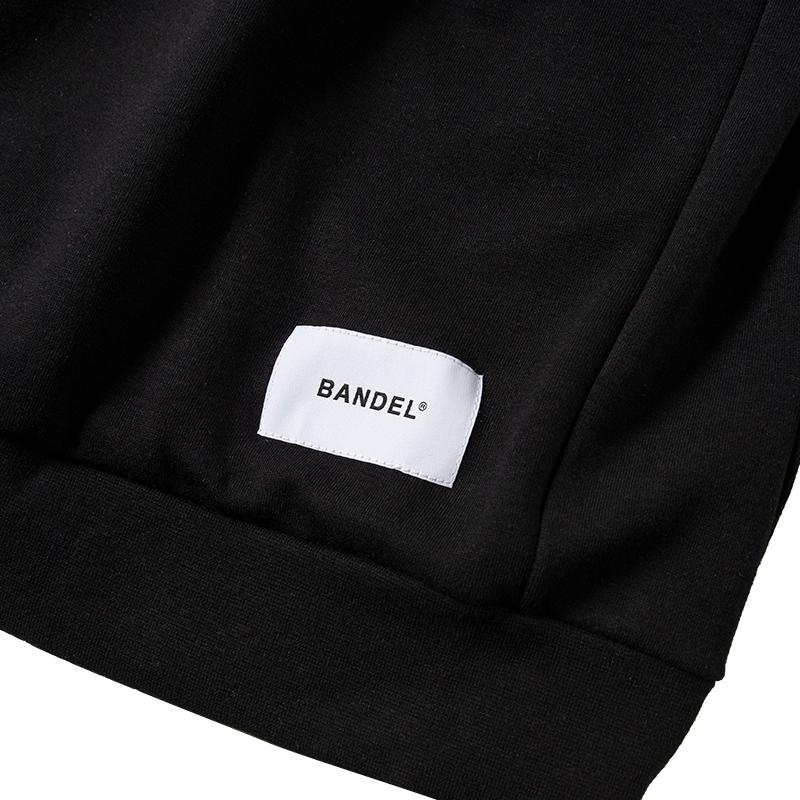 Box Logo Hoodie/Black Charcoal Grey  BANDEL バンデル フード パーカー バックプリント メンズ レディース フード付きパーカー｜bandel-official｜03