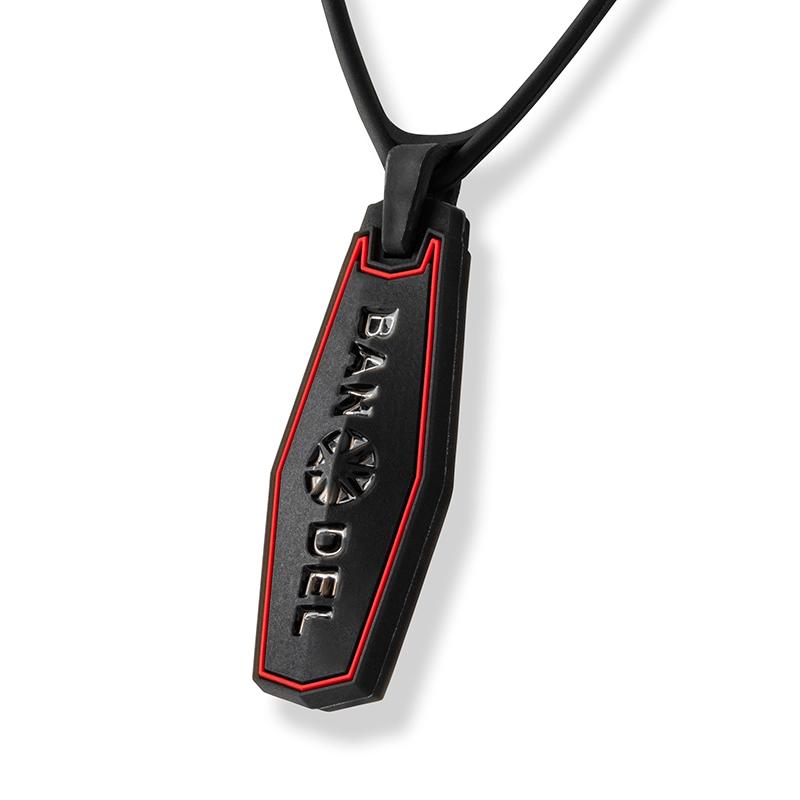バンデル BANDEL ネックレス スラッシュ ブラックシルバー Slash Necklace Black&Silver ブーステック メンズ レディース ペア スポーツ シリコン|bandel-official|02