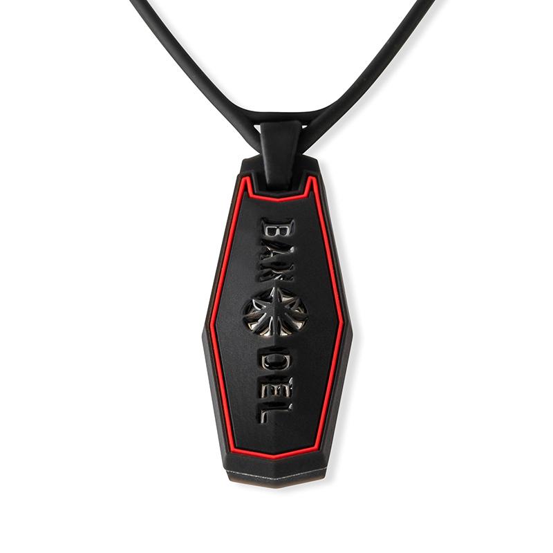 バンデル BANDEL ネックレス スラッシュ ブラックシルバー Slash Necklace Black&Silver ブーステック メンズ レディース ペア スポーツ シリコン|bandel-official|03