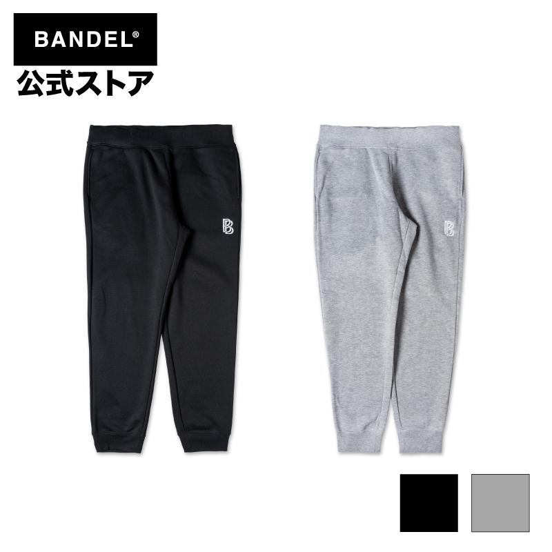 Jogger Pants Woven label Charcoal Grey BANDEL バンデル ジョガー 