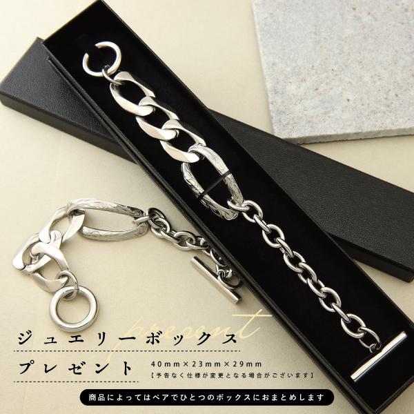 ペアブレスレット ブレスレット ステンレス サージカルステンレス 316L 金属アレルギー ハワイアンジュエリー マンテル 太め 極太 シルバーの画像