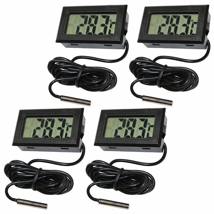 4個セット水温系/温度計デジタル式 熱帯魚 ミルク 冷蔵庫 室内 送料無料】『4個セット』『水温系/温度計』デジタル式 熱帯魚 ミルク