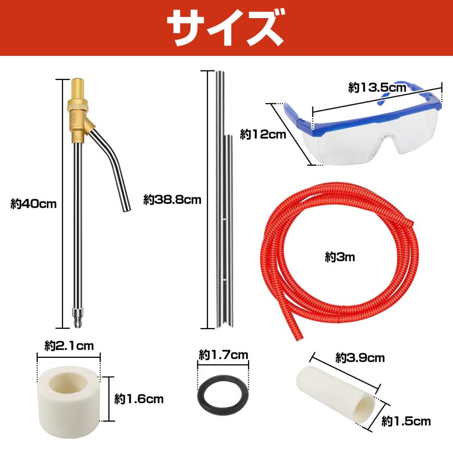 【送料無料】サンドブラスト ウェットブラスト セット 錆も塗装も一発で落ちる！水と砂のW洗浄 高圧洗浄 サンドブラスター 砂 錆落とし｜bandieshop2｜05