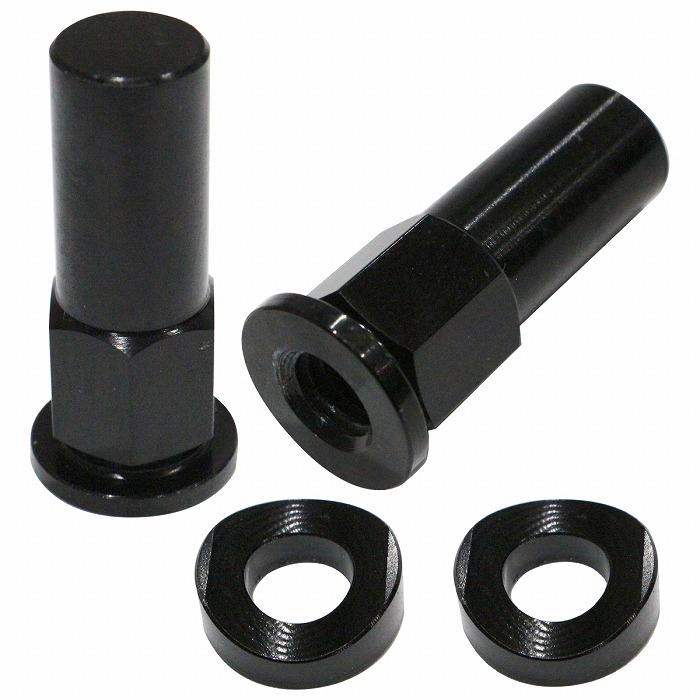 【送料無料】リムロックナット スペーサー エアバルブ キャップ ビートストッパー リムロック KTM ヤマハ カワサキ ホンダ 黒 ブラック bika015bk01sバンディー