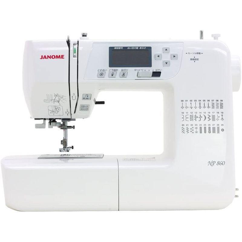 ★レア物 新品未開封 JANOME コンピュータミシン NP860 ホワイト 【VQL6590863922】(23045円)