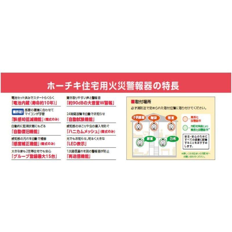 代引可】 2個セット ホーチキ 火災警報器 報知器 無線連動型 煙式 SS