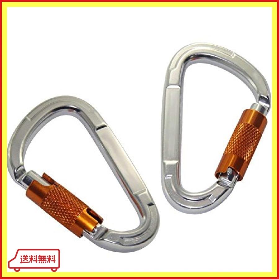 登山用 カラビナ アルミ製 オートロック 自動ロック 重さ60g 25kn スクリューロック クライミング 操作簡単 超 Yqe Bang Store 通販 Yahoo ショッピング