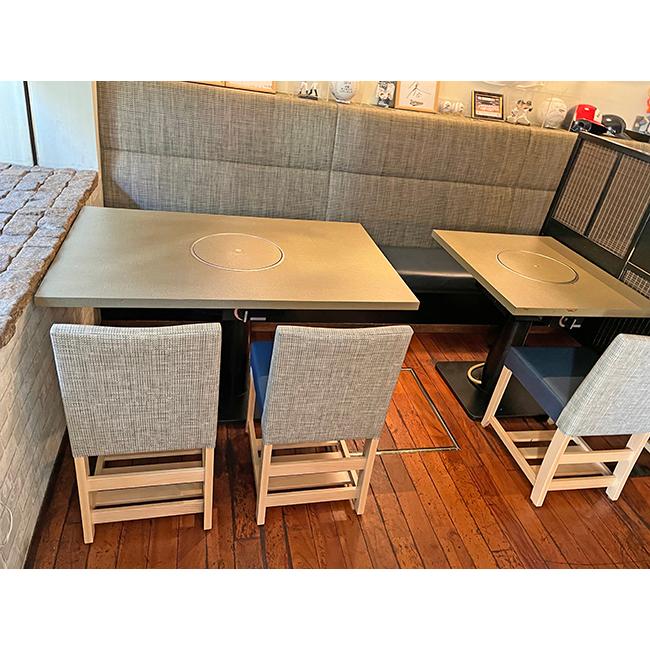 飲食店用パイン材天板テーブル6点セット チェア Storage-Y-DC 2色張り
