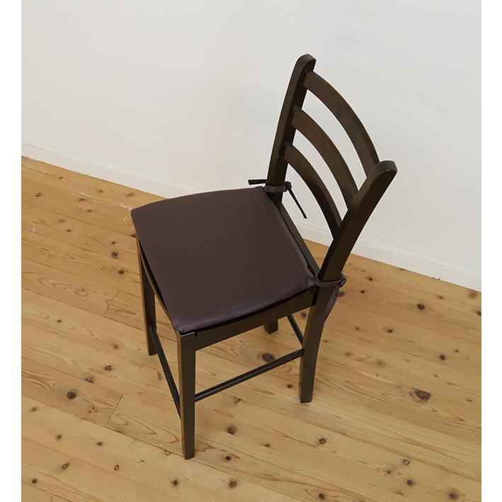 座面60cm 木製 カウンターチェア レザー シートクッション付 座面60cm 木製 カウンターチェア レザー シートクッション付