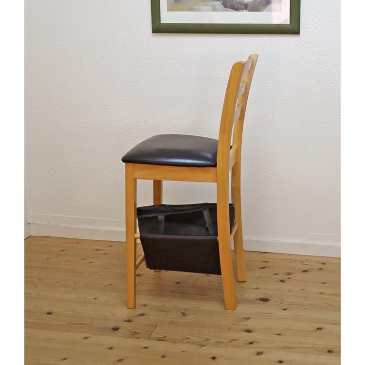 座面高63cm カウンターチェア CCK861NA 荷物置き付き クッション