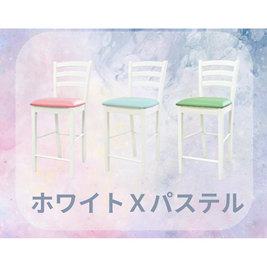 白い カウンター木製カウンターチェアCCK0861 ホワイト色 天板高85