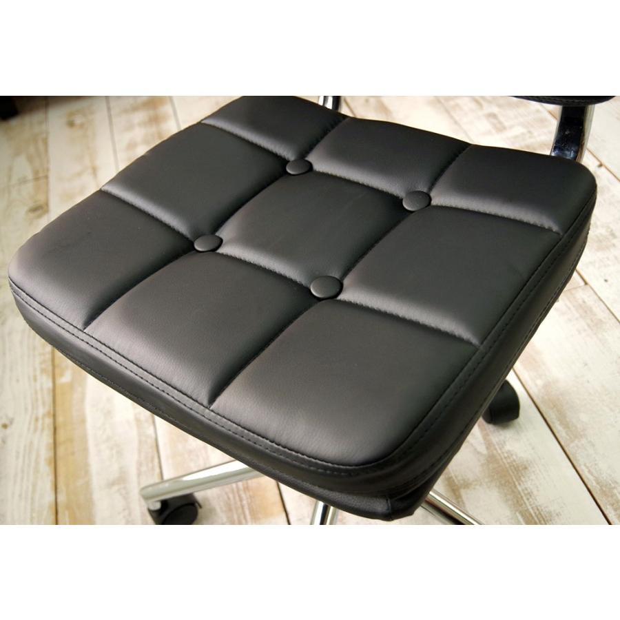 オフィスチェア コンパクト で かわいい キャスター付 椅子 昇降機能