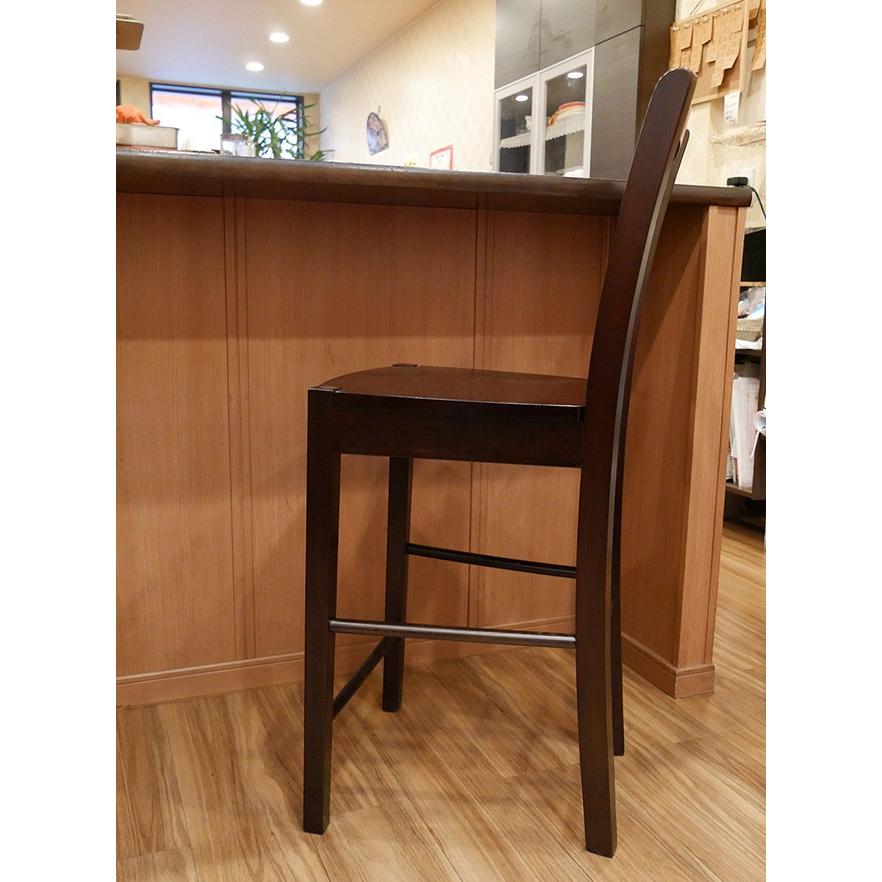 木製カウンターチェア 座面高60cm CCK408 カプチーノこげ茶色 木製カウンターチェア 座面高60cm CCK408 カプチーノこげ茶色