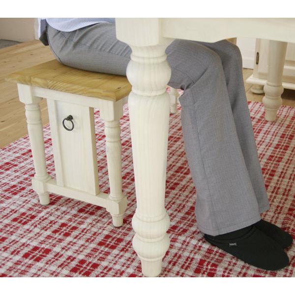 無垢ダイニングテーブルセット 4〜5人用 フレンチカントリー 160cm幅